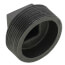 2" Black Plug