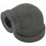1/2" x 1/4" Black 90° Reducing Elbow