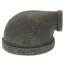 2" x 1/2" Black 90° Reducing Elbow