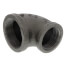 2" x 1-1/2" Black 90° Reducing Elbow