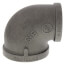 2" x 1-1/2" Black 90° Reducing Elbow