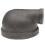 2-1/2" x 3/4" Black 90° Reducing Elbow