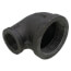 2-1/2" x 1-1/4" Black 90° Reducing Elbow