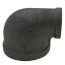 2-1/2" x 1-1/4" Black 90° Reducing Elbow
