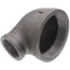 4" x 2" Black 90° Reducing Elbow