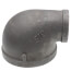 4" x 2" Black 90° Reducing Elbow