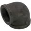 4" x 3" Black 90° Reducing Elbow