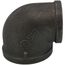 4" x 3" Black 90° Reducing Elbow