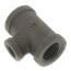1/2" x 1/2" x 1/4" Black Reducing Tee