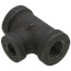 1/4" x 1/4" x 1/8" Black Reducing Tee