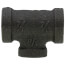 1/4" x 1/4" x 1/8" Black Reducing Tee