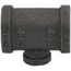 3/4" x 3/4" x 1/4" Black Reducing Tee