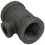 3/4" x 3/4" x 1/4" Black Reducing Tee