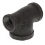 3/4" x 1/2" x 1" Black Reducing Tee
