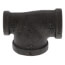 3/4" x 1/2" x 1" Black Reducing Tee