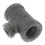3/8" x 3/8" x 1/8" Black Reducing Tee
