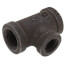 3/8" x 3/8" x 1/4" Black Reducing Tee