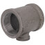 1-1/2" x 1-1/2" x 1/2" Black Reducing Tee