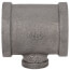 1-1/2" x 1-1/2" x 1/2" Black Reducing Tee