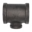 1-1/2" x 1-1/2" x 3/4" Black Reducing Tee