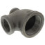 1-1/2" x 1/2" x 1" Black Reducing Tee