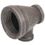 1-1/2" x 3/4" x 1/2" Black Reducing Tee