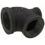 1-1/2" x 3/4" x 1-1/4" Black Reducing Tee