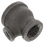 1-1/2" x 1" x 1/2" Black Reducing Tee