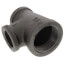 1-1/2" x 1" x 1" Black Reducing Tee