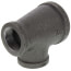 1-1/2" x 1" x 1" Black Reducing Tee