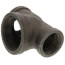 1-1/2" x 1-1/4" x 2" Black Reducing Tee
