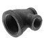 1-1/4" x 1/2" x 1/2" Black Reducing Tee