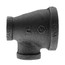 1-1/4" x 1/2" x 1/2" Black Reducing Tee