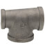 1-1/4" x 1" x 1-1/2" Black Reducing Tee