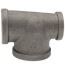 1-1/4" x 1" x 1-1/2" Black Reducing Tee