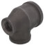 2" x 1" x 1-1/2" Black Reducing Tee