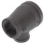 2" x 1-1/4" x 1" Black Reducing Tee