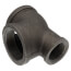 2" x 1-1/4" x 2" Black Reducing Tee