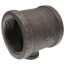 2-1/2" x 2-1/2" x 3/4" Black Reducing Tee