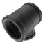 3" x 3" x 2" Black Reducing Tee