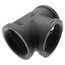 4" x 4" x 1-1/2" Black Reducing Tee