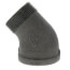 3" Black 45° Street Elbow