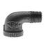 1/4" Black 90° Street Elbow