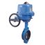 2" Wafer Butterfly Valve w/ VB030M-002 24V AC/DC Metal Electric Actuator