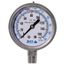 2-1/2" Dial Stainless Steel Pressure Gauge Liquid Filled w/ Bottom Mount