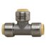 1/2" CTS 304 Stainless Steel Push-Fit Tee (Lead Free)