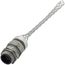 1/2" MPT Straight Dust Tight Wide Range Strain Relief Grip, 0.400"-0.540"