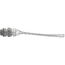 1/2" MPT Straight Dust Tight Wide Range Strain Relief Grip, 0.400"-0.540"