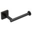 Triva Matte Black Single-post Paper Holder