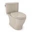 MS442124CUFG#03 Nexus 1.0 GPF 2-Piece Elongated 1.0 GPF Universal Height Toilet w/ CEFIONTECT & SS124 Softclose Seat, Washlet + Ready (Bone)